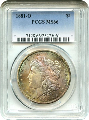 image for: 1881-O $1 PCGS MS66 - Important Morgan Grade Rarity - Only 2 Finer