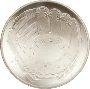image for: 2014-P Baseball Hall of Fame $1 PCGS MS69