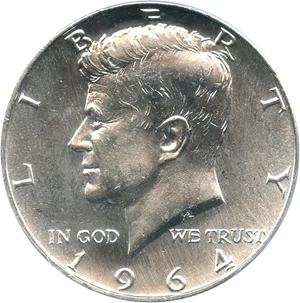 image for: 1964-D 50c PCGS MS66