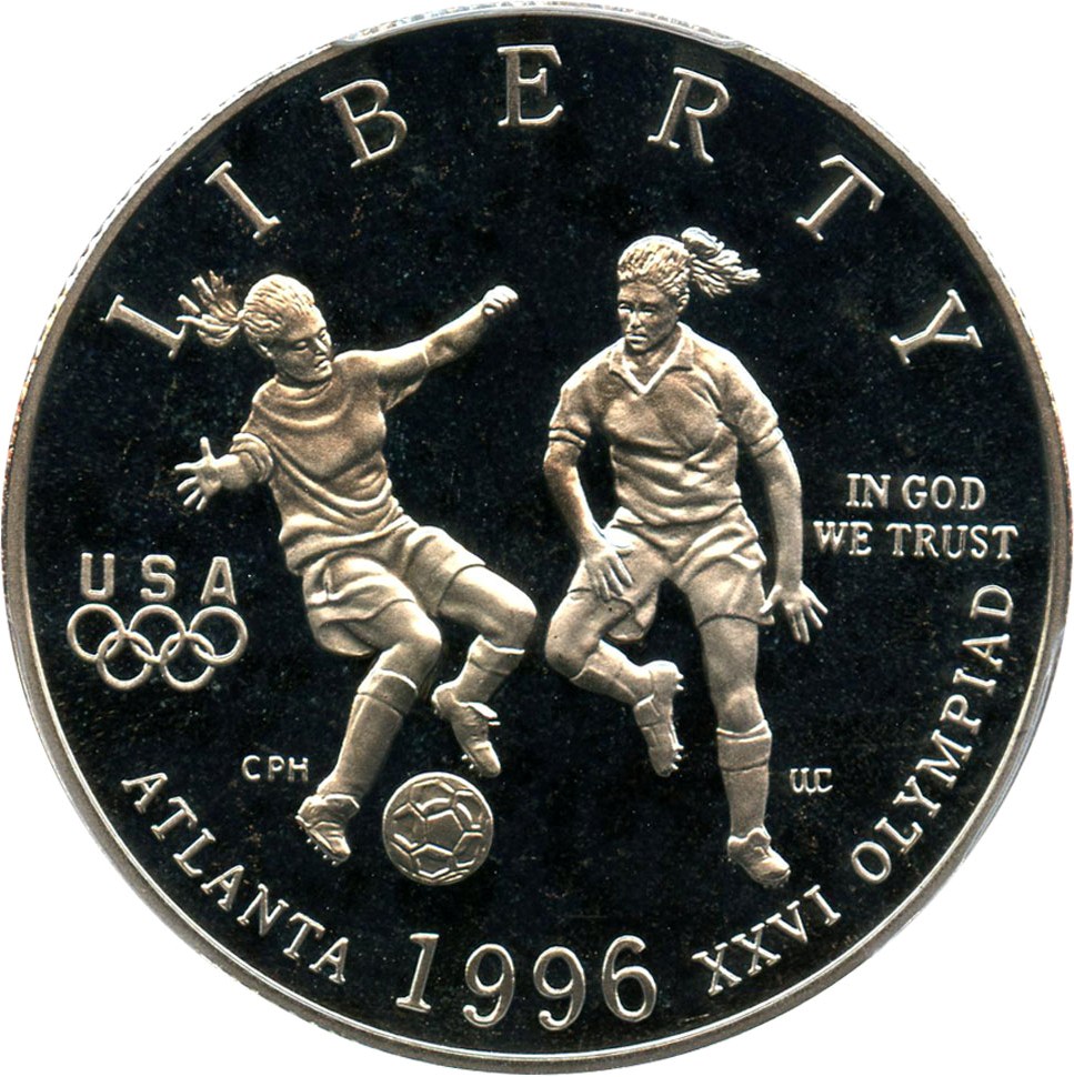 image for: 1996-S Olympic Soccer 50c PCGS Proof 69 DCAM - No Reserve!