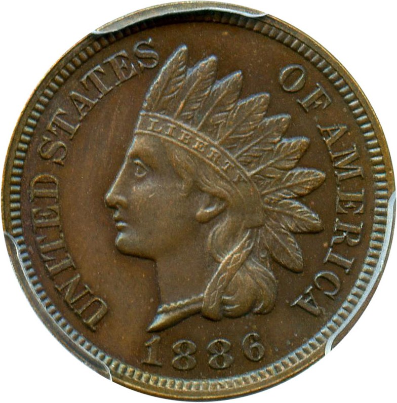 image for: 1886 1c PCGS Proof 65 BN (Variety 2)