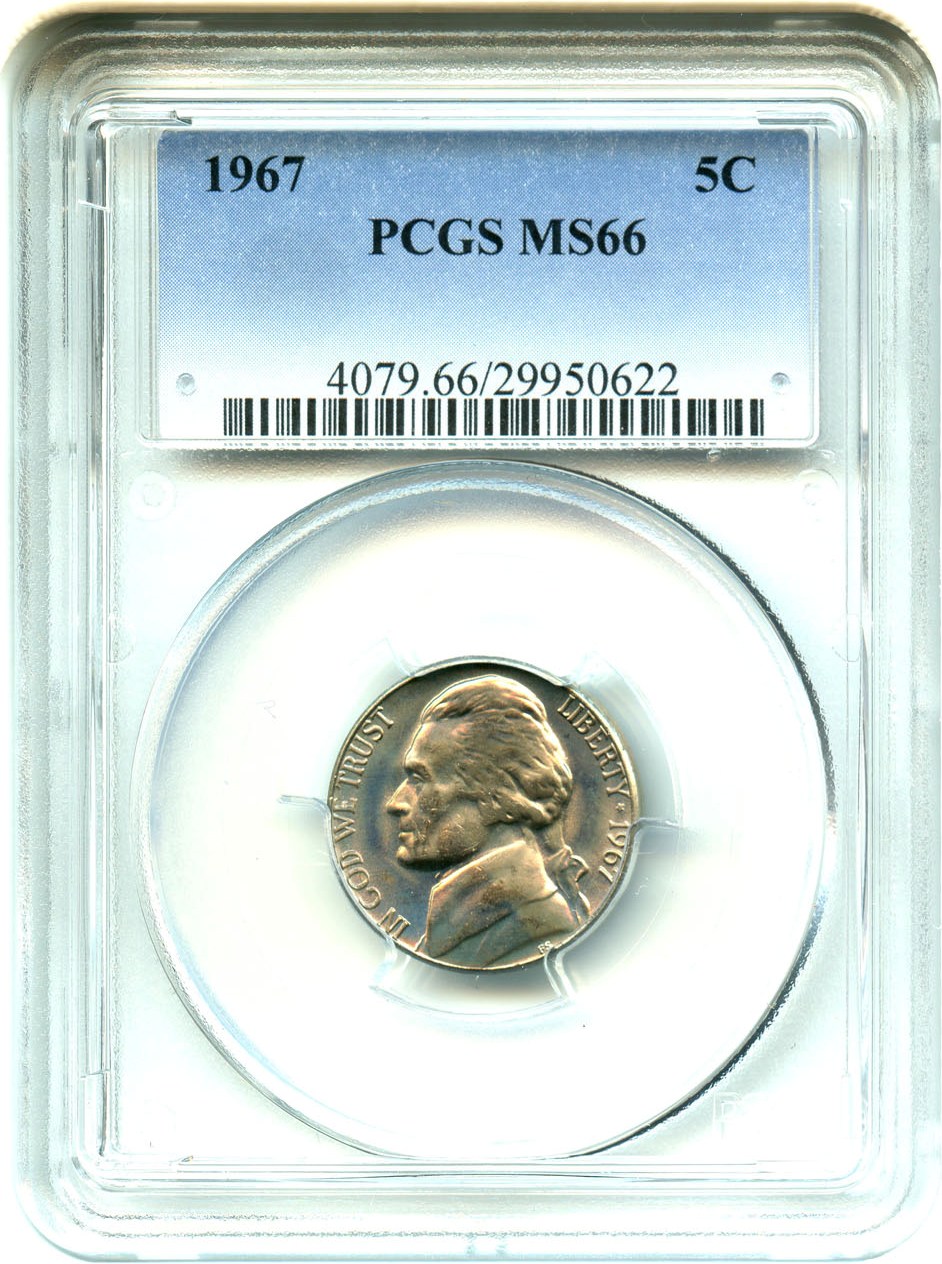 image for: 1967 5c PCGS MS66 - No Reserve!