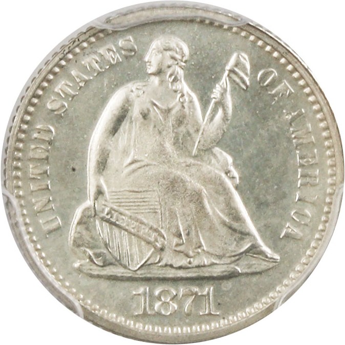 image for: 1871 H10c PCGS Proof 64 - No Reserve!