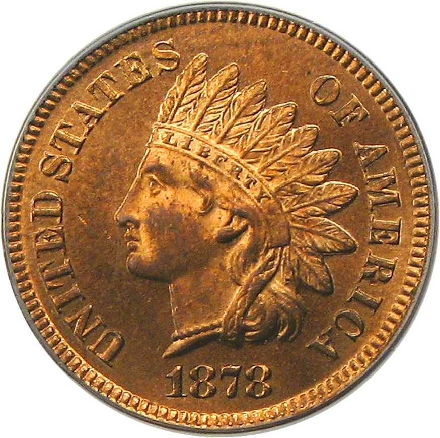 image for: 1878 1c PCGS MS65 RD