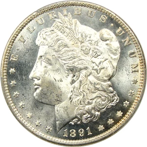 image for: 1891 $1 PCGS/CAC MS64 PL