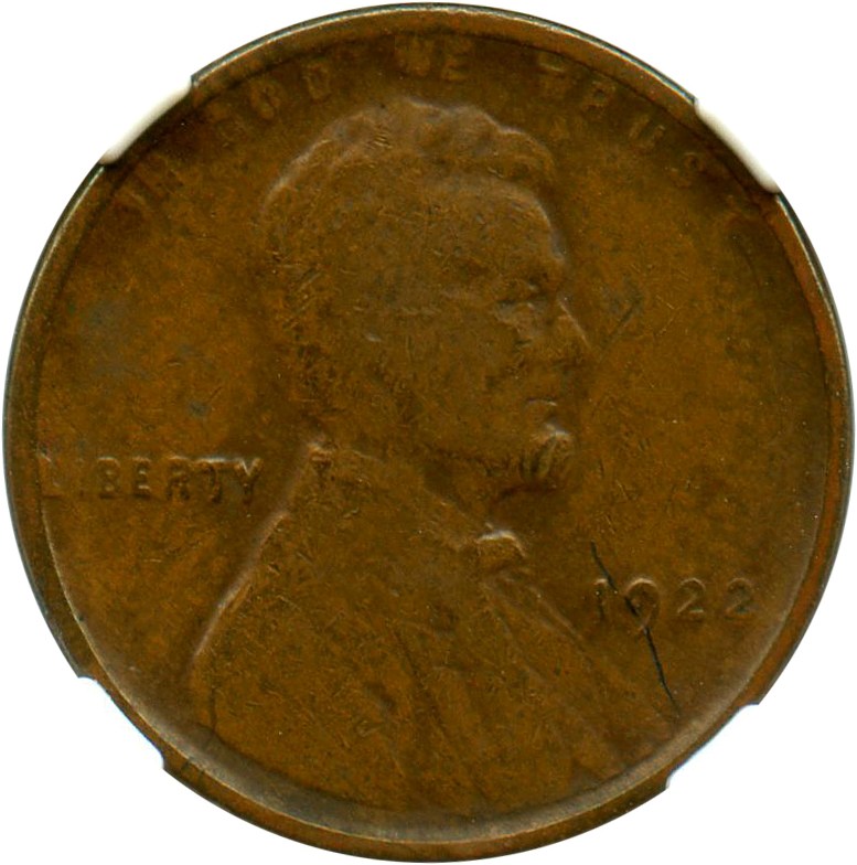 image for: 1922 no D 1c NGC VF25 (Strong Reverse)
