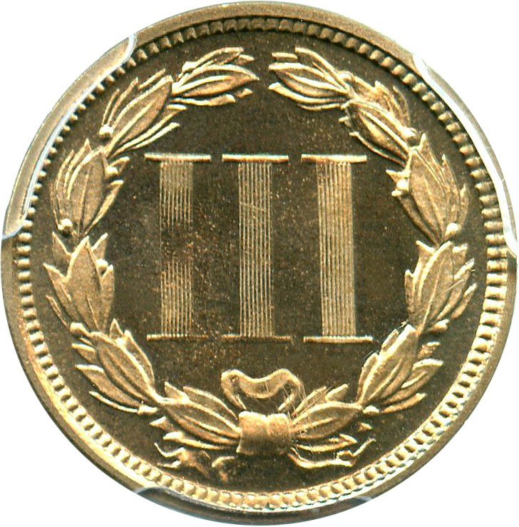 image for: 1872 3cN PCGS Proof 65 CAM