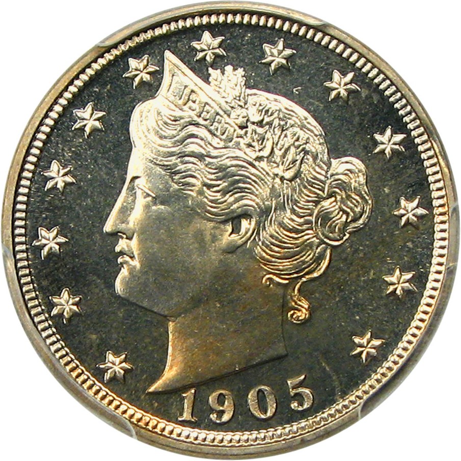 image for: 1905 5c PCGS/CAC Proof 66