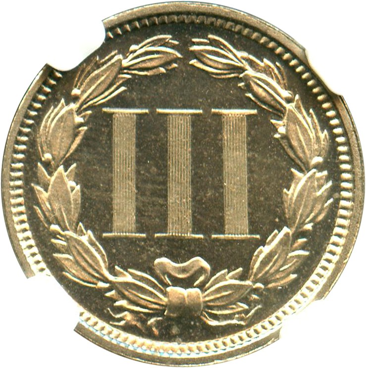 image for: 1876 3cN NGC Proof 65 CAM