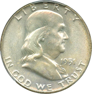 image for: 1951 50c PCGS/CAC MS66