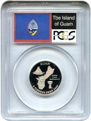 image for: 2009-S Guam 25c PCGS Proof 70 DCAM (Clad) - No Reserve!