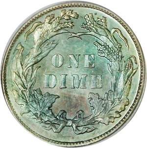 image for: 1888 10c PCGS/CAC Proof 66+ CAM - Colorful Toning