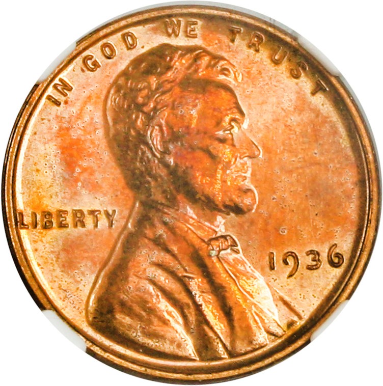 image for: 1936 1c NGC Proof 65 RB (Brilliant Finish) Key Date Proof