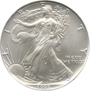 image for: 1993 Silver Eagle $1 NGC MS69 - No Reserve!