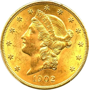 image for: 1902-S $20 PCGS MS63 - No Reserve!