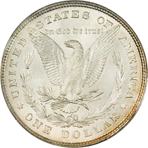image for: 1878 8TF $1 PCGS Secure MS62 (VAM-17, Diagonal in 8)