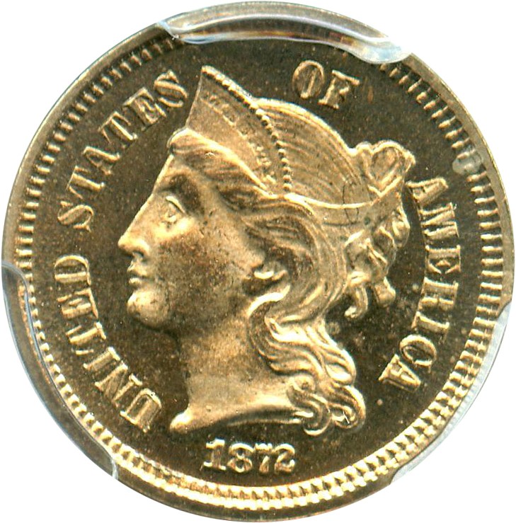 image for: 1872 3cN PCGS Proof 65 CAM