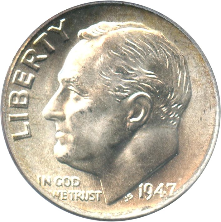 image for: 1947-S/D 10c PCGS MS65 (OMM, FS-501)