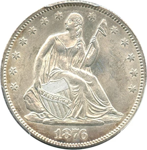 image for: 1876-S 50c PCGS MS63