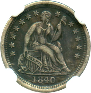 image for: 1840-O H10c NGC XF40 (Drapery)