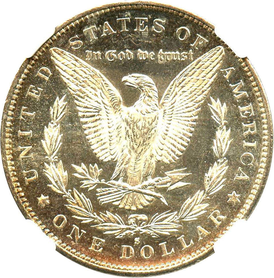 image for: 1890-S $1 NGC MS63 DMPL
