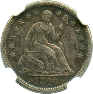 image for: 1840 H10c NGC XF40 (Drapery)