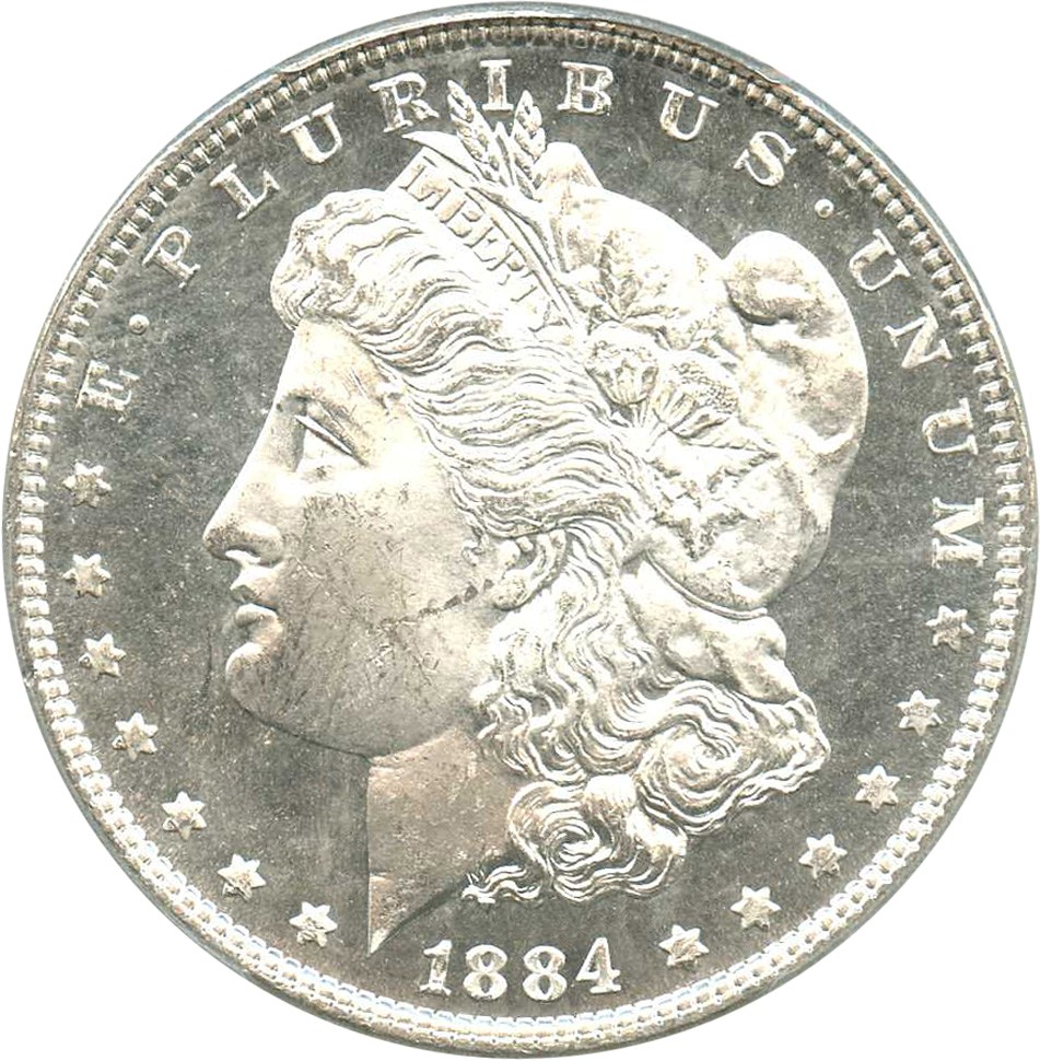 image for: 1884 $1 PCGS MS64 DMPL - No Reserve!