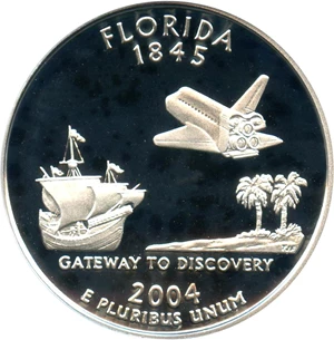 image for: 2004-S Florida 25c PCGS Proof 69 DCAM (Silver)