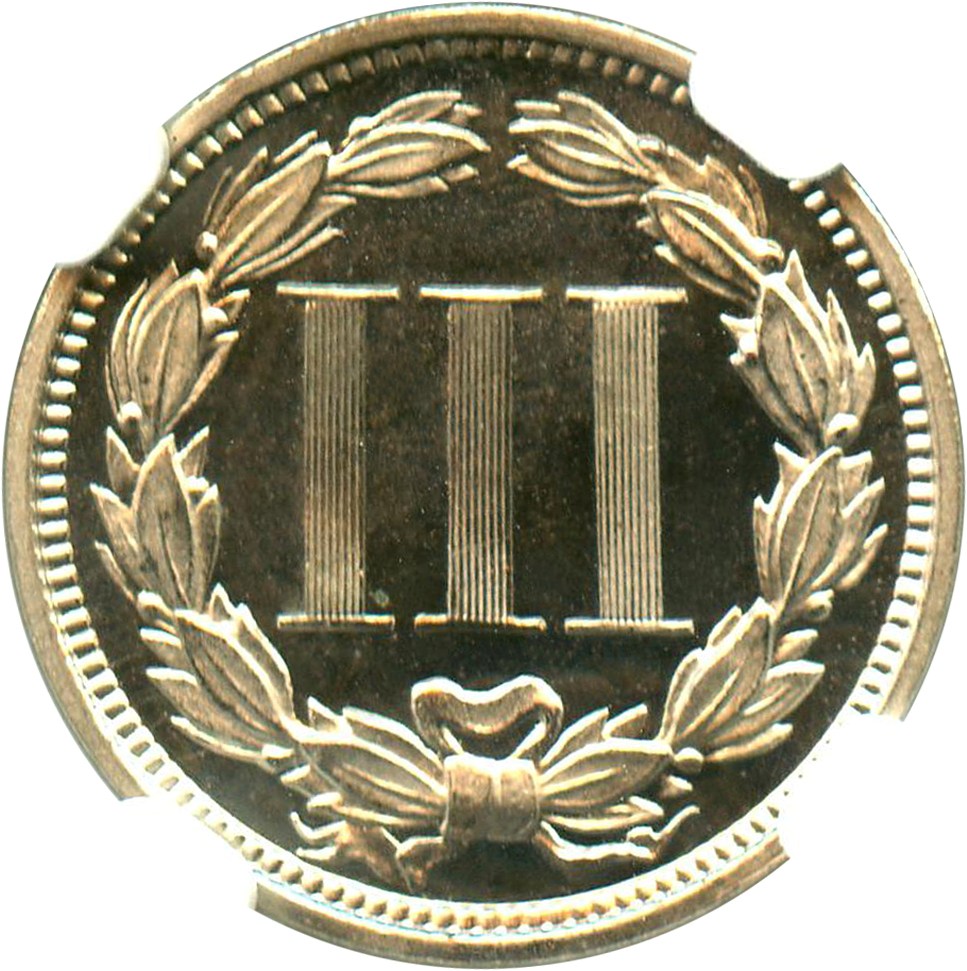 image for: 1868 3cN NGC Proof 64 CAM
