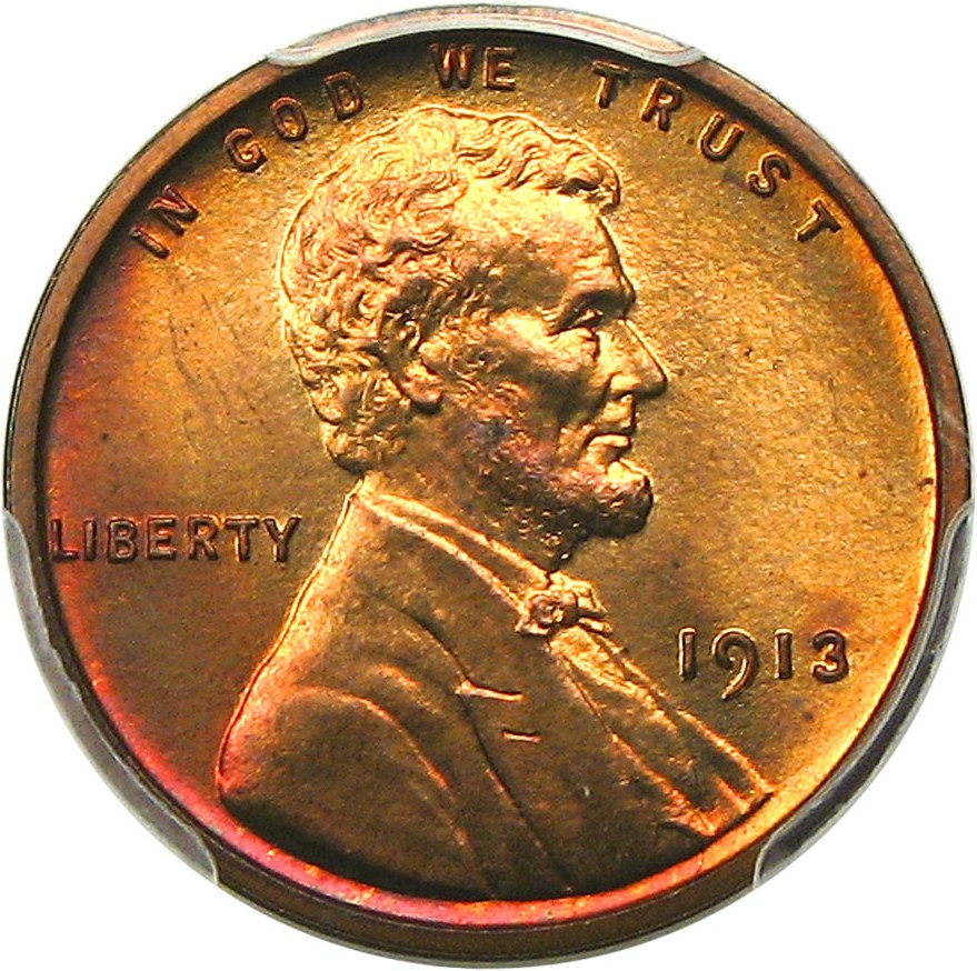 image for: 1913 1c PCGS/CAC Proof 66 RB - Beautiful Gem Scarce Matte Proof Lincoln Cent