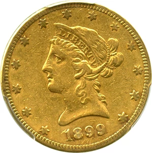 image for: 1899-S $10 PCGS XF45 - No Reserve!