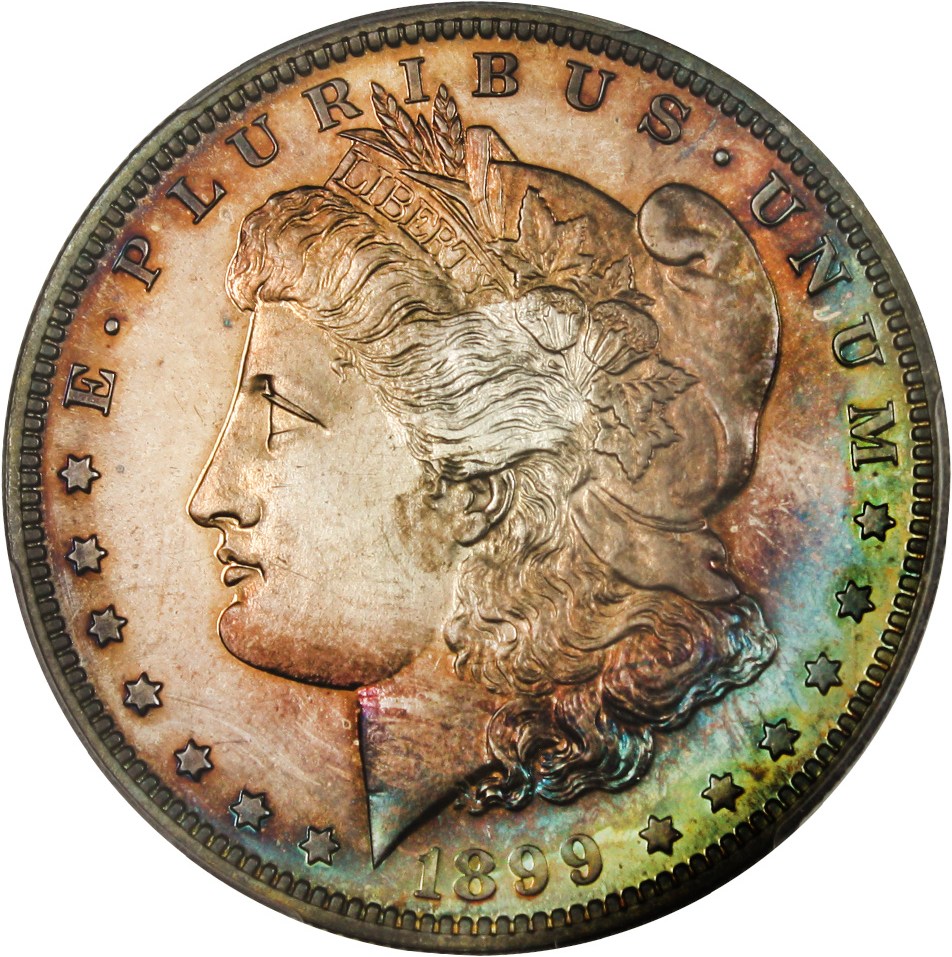 image for: 1899 $1 PCGS Proof 66 - Wonderful Gem Proof with Colorful Toning