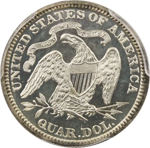image for: 1875 25c PCGS Proof 64 CAM