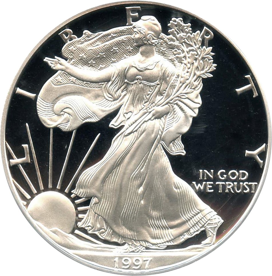 image for: 1997-P Silver Eagle $1 PCGS Proof 69 DCAM - No Reserve!