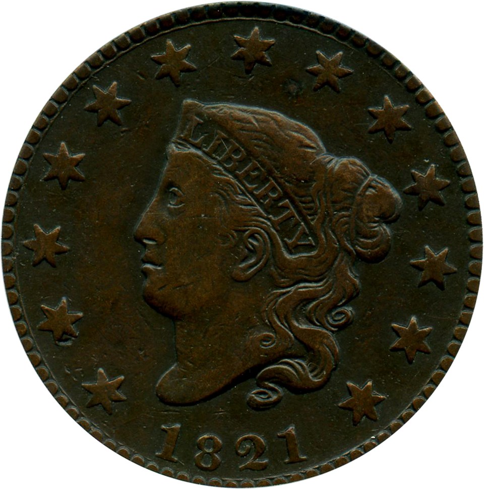 image for: 1821 1c PCGS VF35