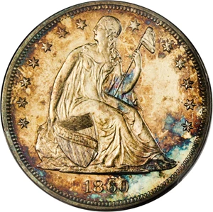 image for: 1860 $1 PCGS/CAC Proof 64