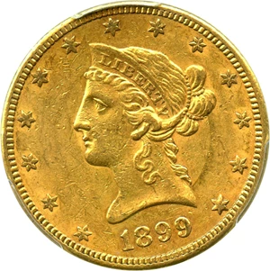 image for: 1899-S $10 PCGS AU58 - No Reserve!