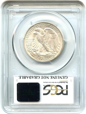 image for: 1937-S 50c PCGS Genuine UNC Details (Machine Damage)