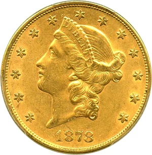 image for: 1878-S $20 PCGS AU53 - No Reserve!