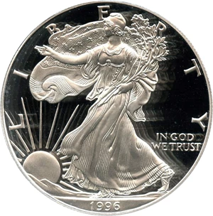 image for: 1996-P Silver Eagle $1 PCGS Proof 69 DCAM - No Reserve!