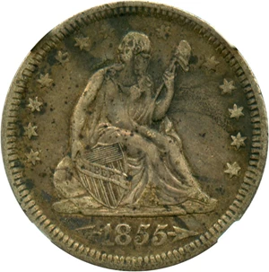 image for: 1855 25c NGC XF40 (Arrows) - No Reserve!