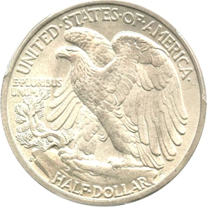 image for: 1937-S 50c PCGS Genuine UNC Details (Machine Damage)
