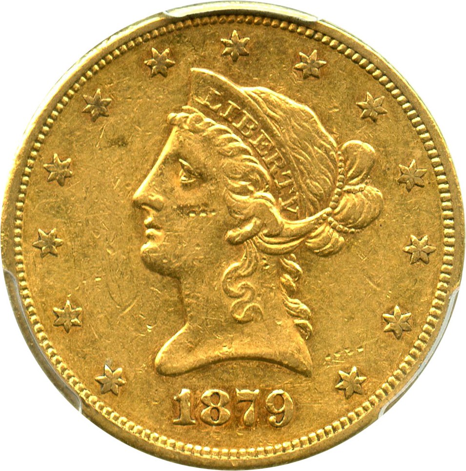 image for: 1879-S $10 PCGS AU53 - No Reserve!