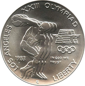 image for: 1983-D Olympic $1 PCGS MS69 - No Reserve!
