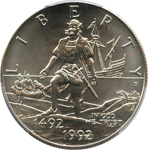 image for: 1992-D Columbus 50c PCGS MS70 - No Reserve!