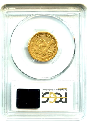 image for: 1857-D $5 PCGS VF25