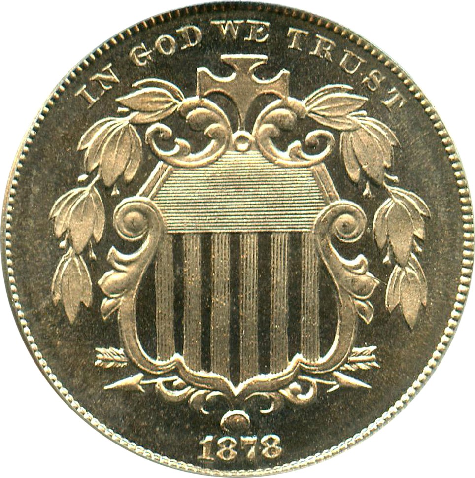 image for: 1878 5c PCGS/CAC Proof 66 CAM