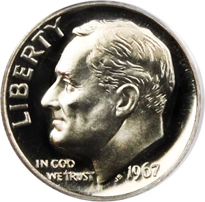 image for: 1967 10c PCGS MS67 CAM (Special Mint Set) - No Reserve!