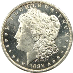 image for: 1888-O $1 PCGS MS65 DMPL - Superb Gem with Deep Mirrors