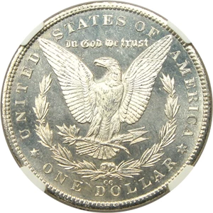 image for: 1890-CC $1 NGC MS65 PL - Key Prooflike Gem Carson City Morgan